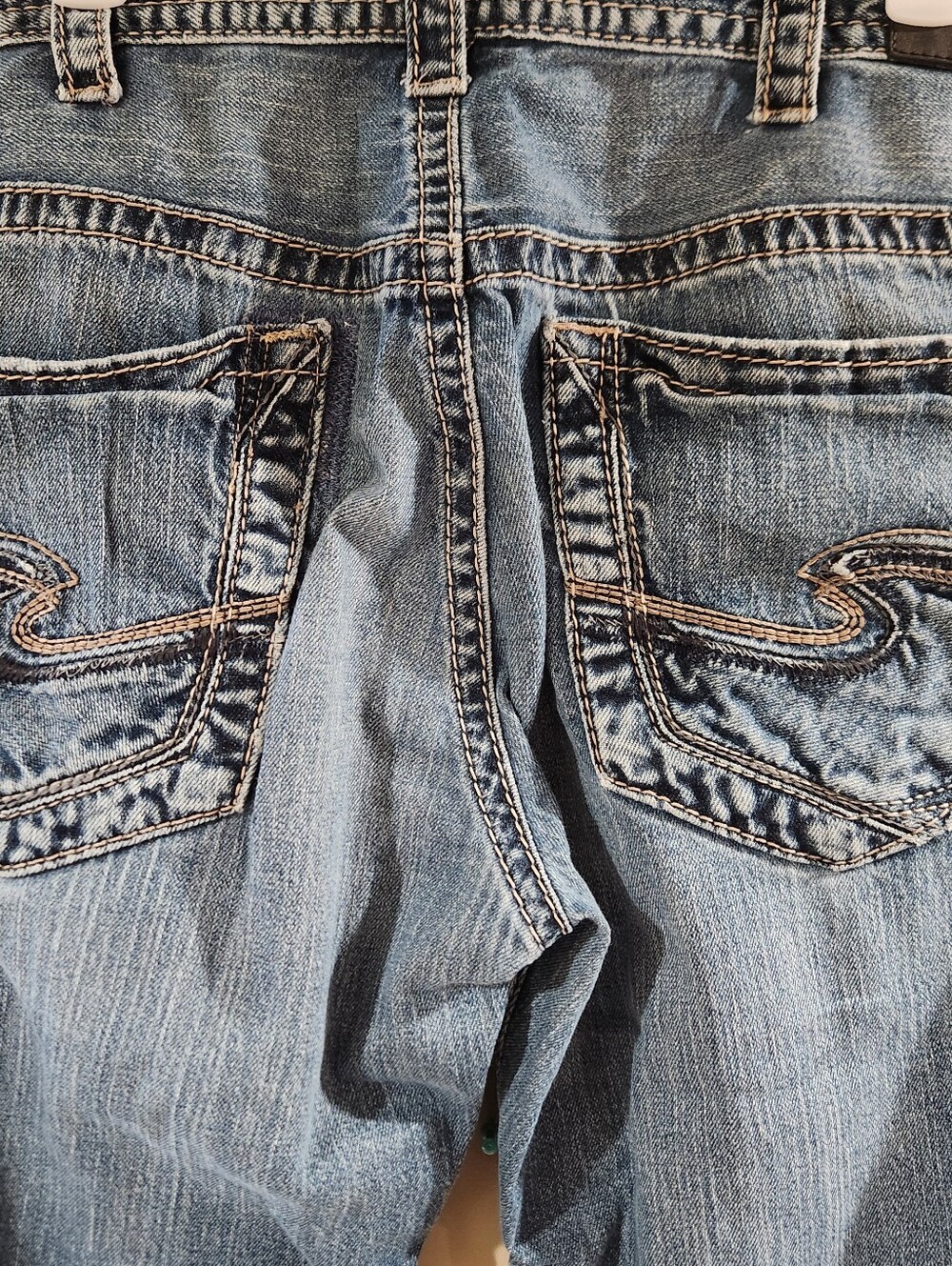 Silver Jeans Gordie Cut Straight Sz 36X32 - Picture 2 of 8